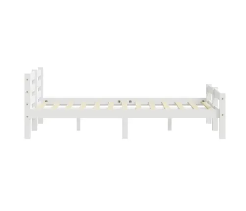 Gultas Rāmis, Balts, Priedes Masīvkoks, 180X200 Cm Vidaxl