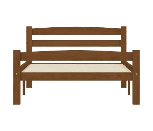 Gultas Rāmis, Medus Brūns, Priedes Masīvkoks, 100X200 Cm Vidaxl