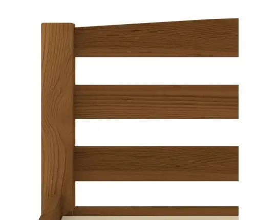 Gultas Rāmis, Medus Brūns, Priedes Masīvkoks, 100X200 Cm Vidaxl