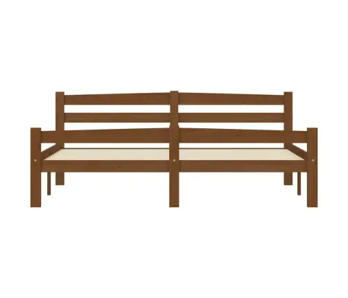 Gultas Rāmis, Medus Brūns, Priedes Masīvkoks, 160X200 Cm Vidaxl