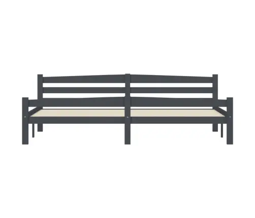 Voodiraam, Tumehall, Tugevast Männipuidust, 200 X 200 Cm