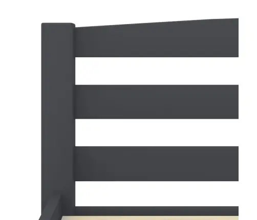 Voodiraam, Tumehall, Tugevast Männipuidust, 200 X 200 Cm