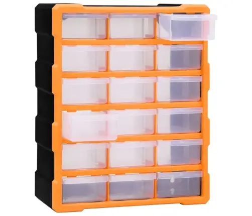 Stelažas Su 18 Vidutinio Dydžio Stalčių, 38X16X47Cm