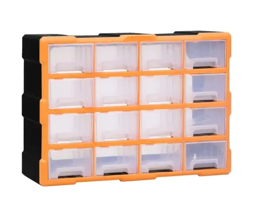 Stelažas Su 16 Vidutinio Dydžio Stalčių, 52X16X37Cm