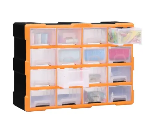 Stelažas Su 16 Vidutinio Dydžio Stalčių, 52X16X37Cm