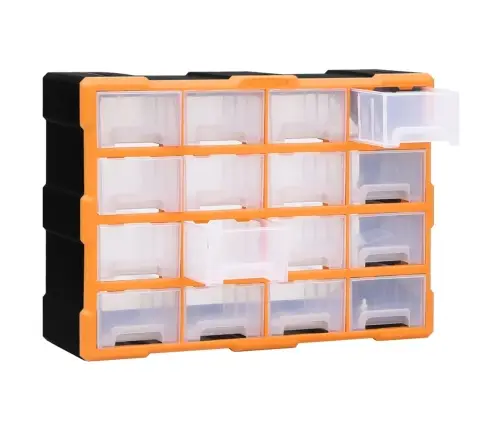 Stelažas Su 16 Vidutinio Dydžio Stalčių, 52X16X37Cm