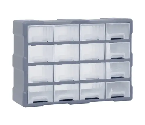 Stelažas Su 16 Vidutinio Dydžio Stalčių, 52X16X37Cm