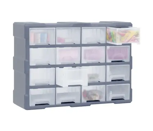 Stelažas Su 16 Vidutinio Dydžio Stalčių, 52X16X37Cm