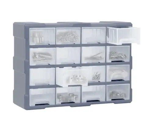 Stelažas Su 16 Vidutinio Dydžio Stalčių, 52X16X37Cm