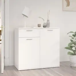 Puhvetkapp, Valge, 80 X 36 X 75 cm Tehispuit
