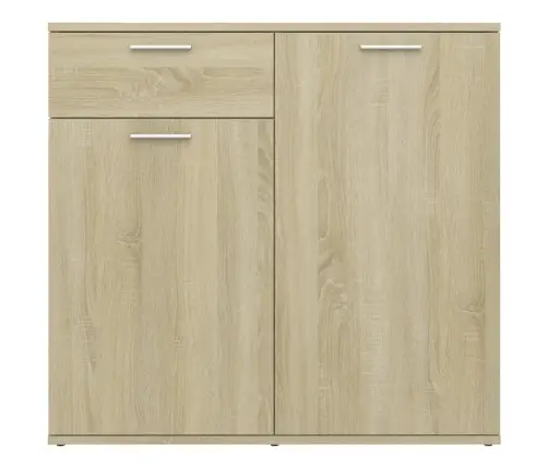 Kumode, Ozolkoka Krāsa, 80X36X75 Cm, Inženierijas Koks Vidaxl