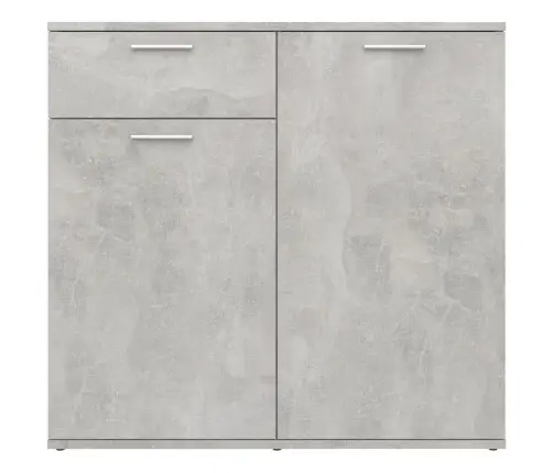 Kumode, Betonpelēka, 80X36X75 Cm, Inženierijas Koks Vidaxl