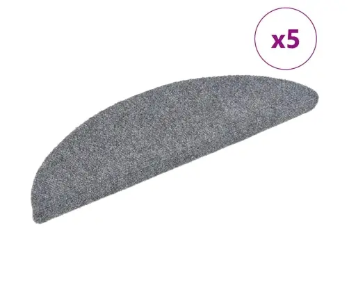 Isekleepuvad Trepimatid 5 Tk 56 X 17 X 3 Cm Helehall Poolringikujulised