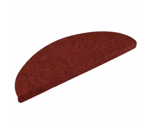 Laiptų Kilimėliai, Lipnūs, 5 Vnt., 56X17X3 cm Bordo Raudoni, Pusapvaliai