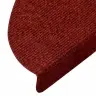 Laiptų Kilimėliai, Lipnūs, 5 Vnt., 56X17X3 cm Bordo Raudoni, Pusapvaliai