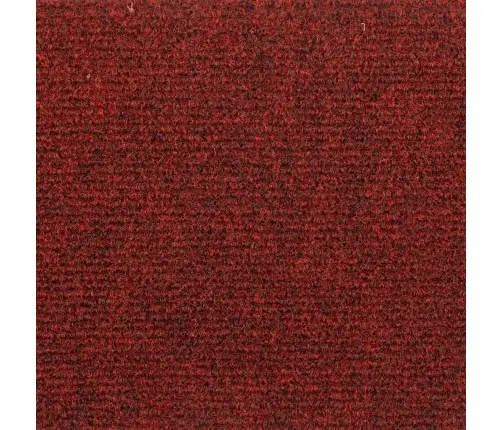 Laiptų Kilimėliai, Lipnūs, 5 Vnt., 56X17X3 cm Bordo Raudoni, Pusapvaliai
