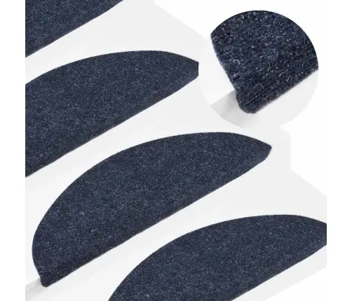 Kāpņu Paklājiņi, Pašlīmējoši, 10 Gab., 56X17X3 Cm, Zili, Pusapaļi Vidaxl Kāpņu Paklājiņi, Pašlīmējoši, 10 Gab., 56X17X3 Cm, Zili, Pusapaļi Vidaxl