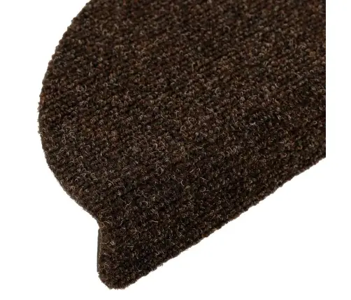 Laiptų Kilimėliai, Lipnūs, 10 Vnt., Rudi, Pusapvaliai, 56X17X3 Cm