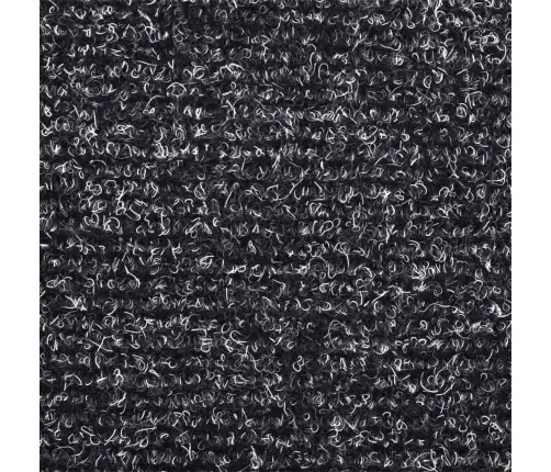 Kāpņu Paklājiņi, Pašlīmējoši, 10 Gab., 65X21X4 Cm, Tumši Pelēki, Pusapaļi, Lieli Vidaxl