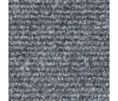 Kāpņu Paklājiņi, Pašlīmējoši, 5 Gab., 65X21X4 Cm, Gaiši Pelēki, Pusapaļi, Lieli Vidaxl