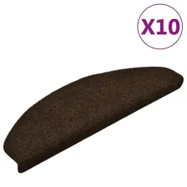 Isekleepuvad Trepimatid 10 Tk 65 X 21 X 4 Cm Pruunid Poolringikujulised Suured