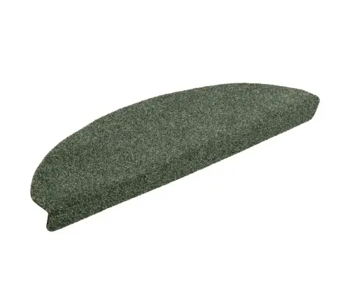 Kāpņu Paklājiņi, Pašlīmējoši, 10 Gab., 65X21X4 Cm, Zaļi, Pusapaļi, Lieli Vidaxl