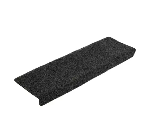 Kāpņu Paklājiņi, Pašlīmējoši, 5 Gab., 65X21X4 Cm, Pelēki, Taisnstūrveida Mala Vidaxl