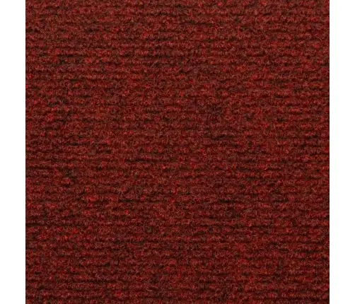 Kāpņu Paklājiņi, Pašlīmējoši, 10 Gab., 65X21X4 Cm, Bordo Sarkani, Taisnstūrveida Malas Vidaxl