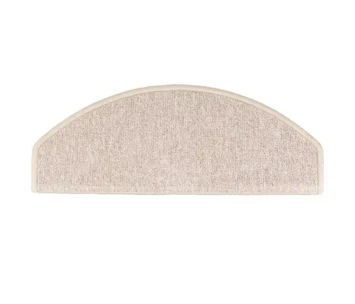 Kāpņu Paklājiņi, 10 Gab., 65X24X4 Cm, Pelēkbrūni, Pusapaļi, Lieli Vidaxl