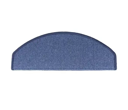 Kāpņu Paklājiņi, 10 Gab., 65X24X4 Cm, Zili, Pusapaļi, Lieli Vidaxl