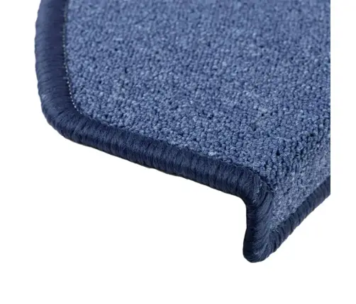 Kāpņu Paklājiņi, 10 Gab., 65X24X4 Cm, Zili, Pusapaļi, Lieli Vidaxl