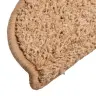 Laiptų Kilimėliai, 10 Vnt., 56X17X3 cm Smėlio Spalvos, Pusapvaliai