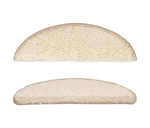 Kāpņu Paklājiņi, 10 Gab., 56X17X3 Cm, Krēmkrāsas, Pusapaļi Vidaxl Kāpņu Paklājiņi, 10 Gab., 56X17X3 Cm, Krēmkrāsas, Pusapaļi Vidaxl