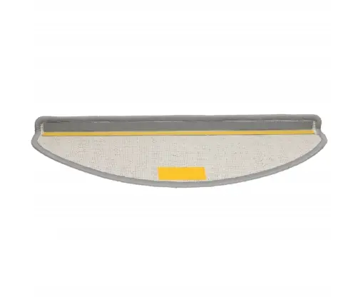 Laiptų Kilimėliai, 10 Vnt., Pilki, 65X21X4 cm Dideli, Pusapvaliai Laiptų Kilimėliai, 10 Vnt., Pilki, 65X21X4 cm Dideli, Pusapvaliai