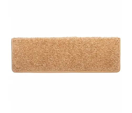 Kāpņu Paklājiņi, 10 Gab., 65X21X4 Cm, Bēši, Taisnstūrveida Mala Vidaxl