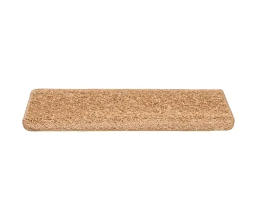 Kāpņu Paklājiņi, 10 Gab., 65X21X4 Cm, Bēši, Taisnstūrveida Mala Vidaxl