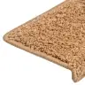 Kāpņu Paklājiņi, 10 Gab., 65X21X4 Cm, Bēši, Taisnstūrveida Mala Vidaxl