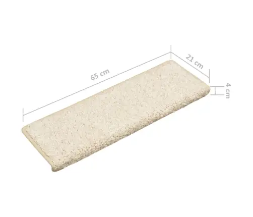 Trepimatid 10 Tk 65 X 21 X 4 Cm Valged Ristkülikukujulised Servad