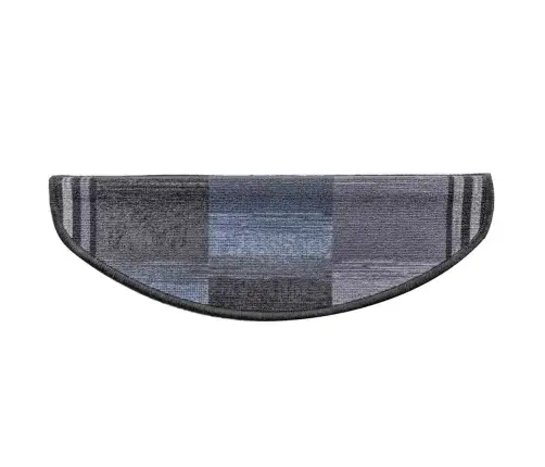 Lipnūs Laiptų Kilimėliai, 5Vnt., Juodi Ir Pilki, 65X21X4Cm