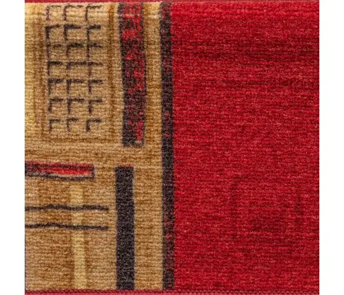 Kāpņu Paklāji, 10 Gab., Pašlīmējoši, 65X21X4 Cm, Sarkani Vidaxl