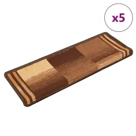 Kāpņu Paklāji, 5 Gab., Pašlīmējoši, 65X21X4 Cm, Brūni Vidaxl Kāpņu Paklāji, 5 Gab., Pašlīmējoši, 65X21X4 Cm, Brūni Vidaxl