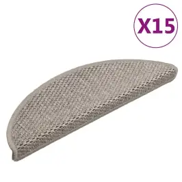 Isekleepuv Trepivaip, 15 Tk, 56X17X3 cm Hõbe