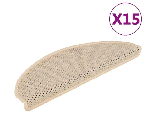 Kāpņu Paklāji, 15 Gab., Pašlīmējoši, 65X21X4 Cm, Berberu Vidaxl