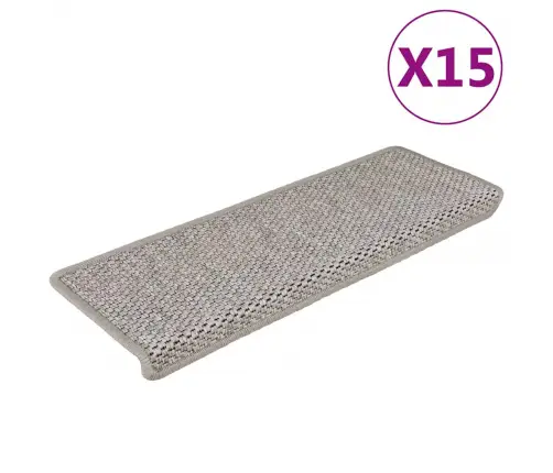 Isekleepuv Trepivaip, 15 Tk, 65X21X4 cm Hõbedane