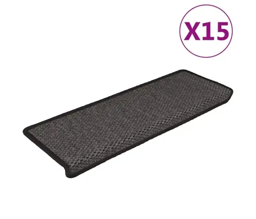 Isekleepuv Trepivaip, Sisal, 15 Tk, 65X21X4 cm Antratsiit