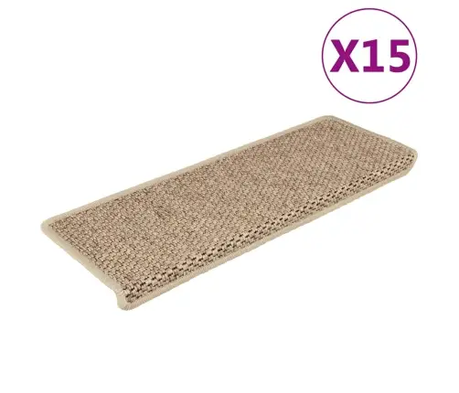 Isekleepuv Trepivaip, 15 Tk, 65X21X4 cm Liivabeež