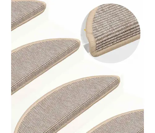 Kāpņu Paklāji, 15 Gab., Pašlīmējoši, 56X17X3 Cm, Sudraba Krāsa Vidaxl