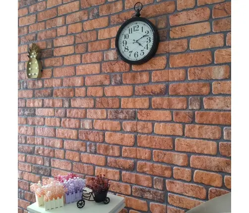 3D Sienas Paneļi, 10 Gab., Sarkanbrūnu Ķieģeļu Dizains, Eps Vidaxl