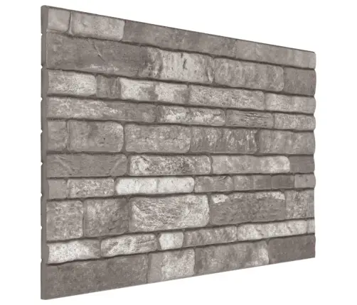 3D Sienas Paneļi, 10 Gab., Tumši Pelēku Ķieģeļu Dizains, Eps Vidaxl
