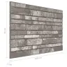 3D Sienas Paneļi, 10 Gab., Tumši Pelēku Ķieģeļu Dizains, Eps Vidaxl